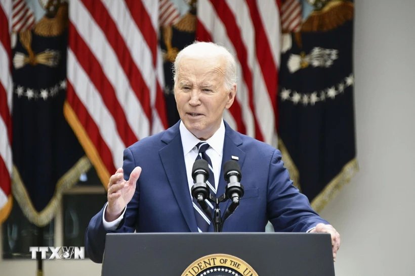 Tổng thống Mỹ Joe Biden. Ảnh: Kyodo/TTXVN