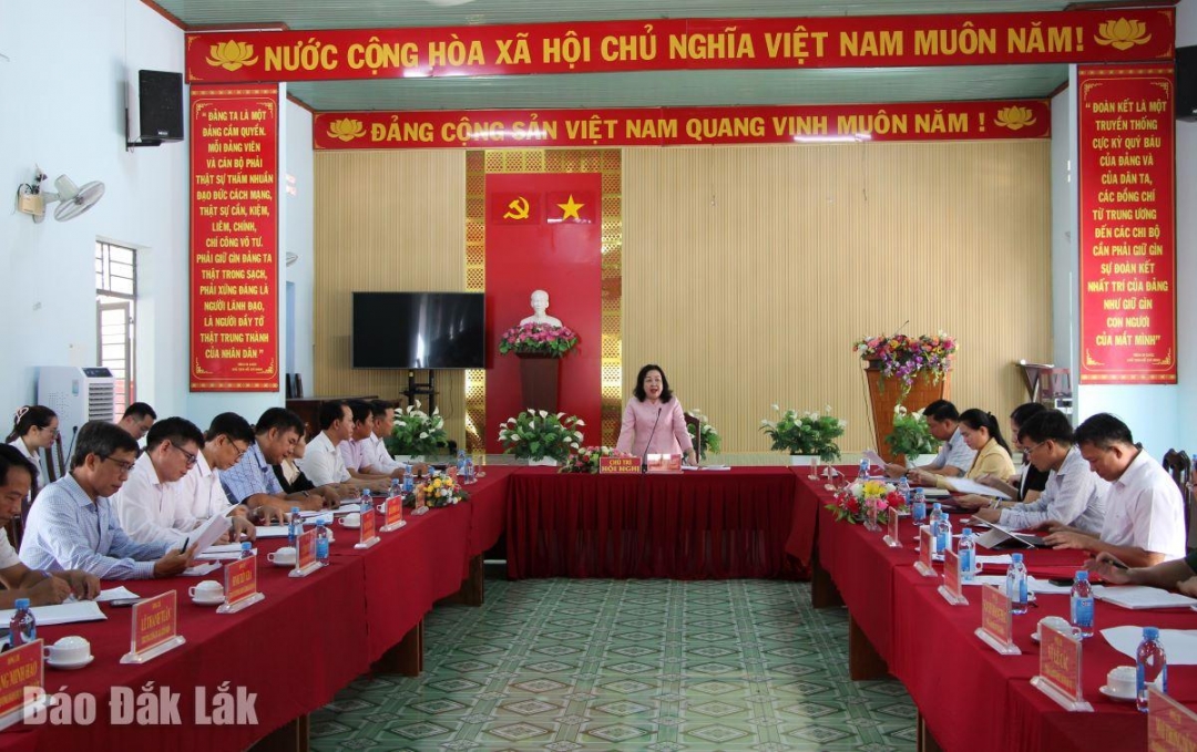 Các đại biểu tham dự buổi làm việc.