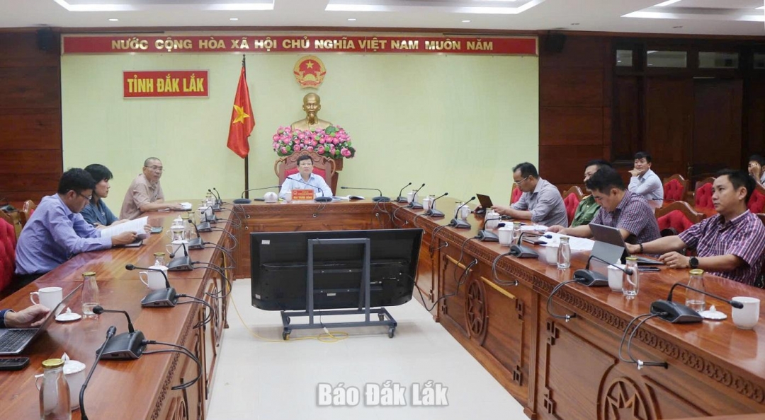 Các đại biểu dự hội nghị tại điểm cầu Đắk Lắk