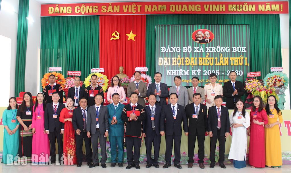 Ban Chấp hành Đảng bộ xã Krông Búk nhiệm kỳ 2025 - 2030.