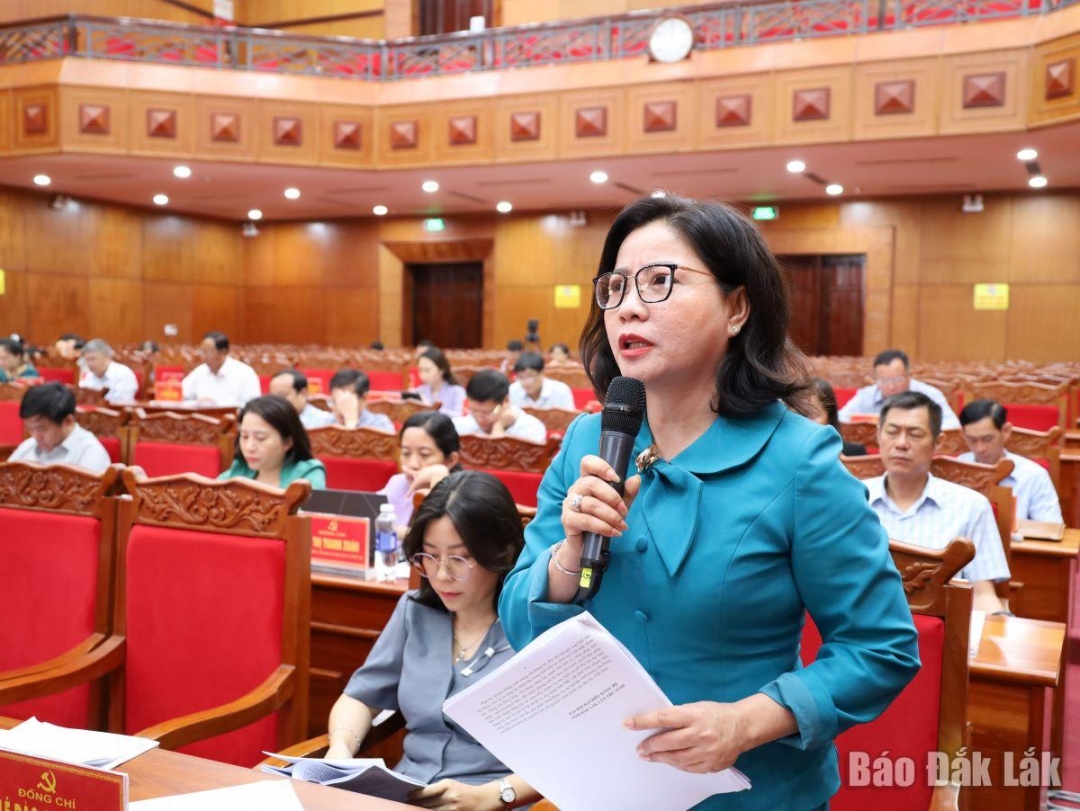  tham gia ý kiến tại hội nghị.