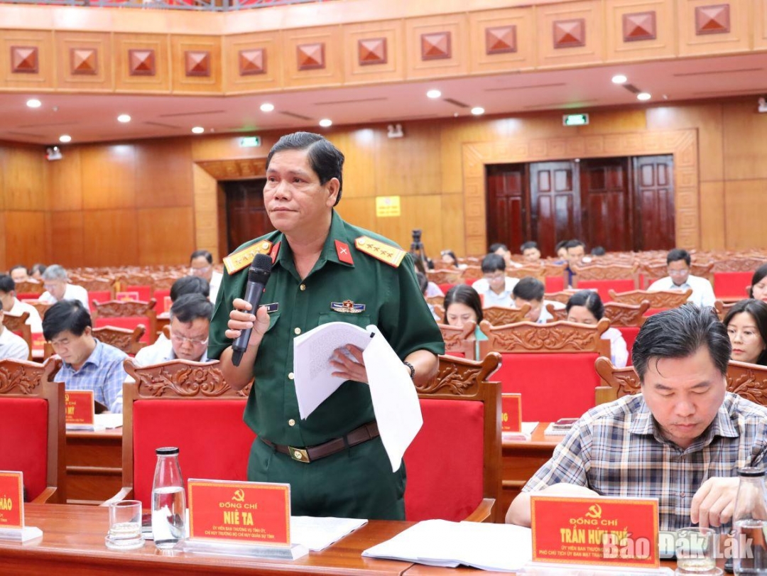  tham gia ý kiến tại hội nghị.