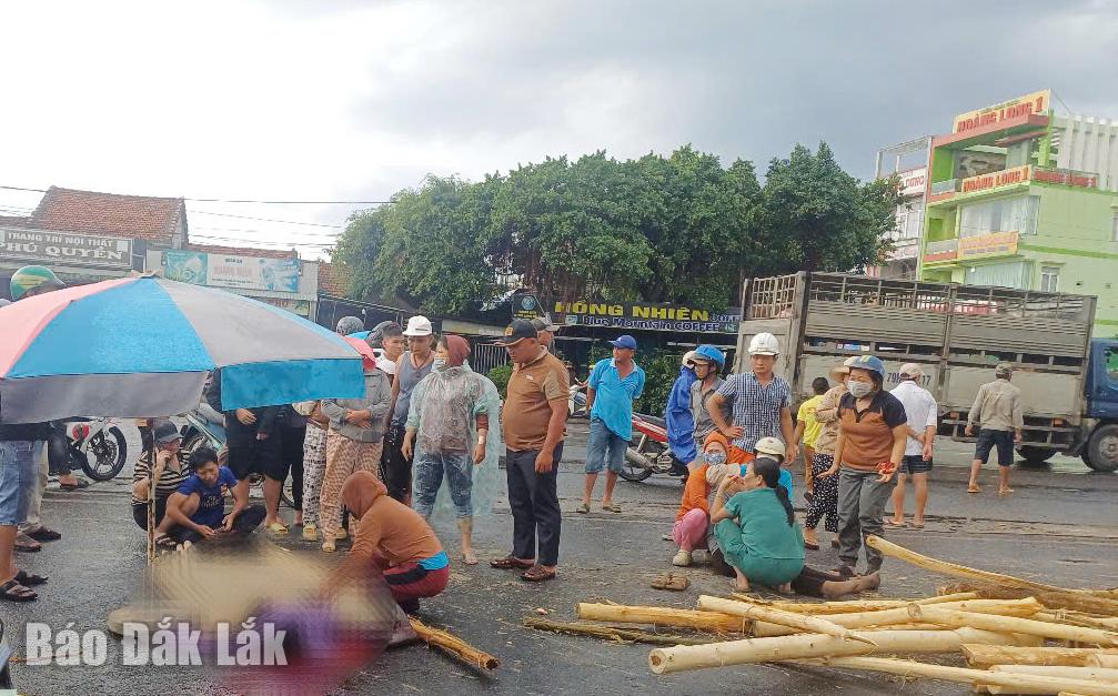 Hiện trường vụ tai nạn.