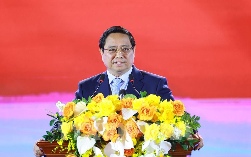 Thủ tướng Phạm Minh Chính phát biểu tại Lễ khai mạc. Ảnh: TTXVN