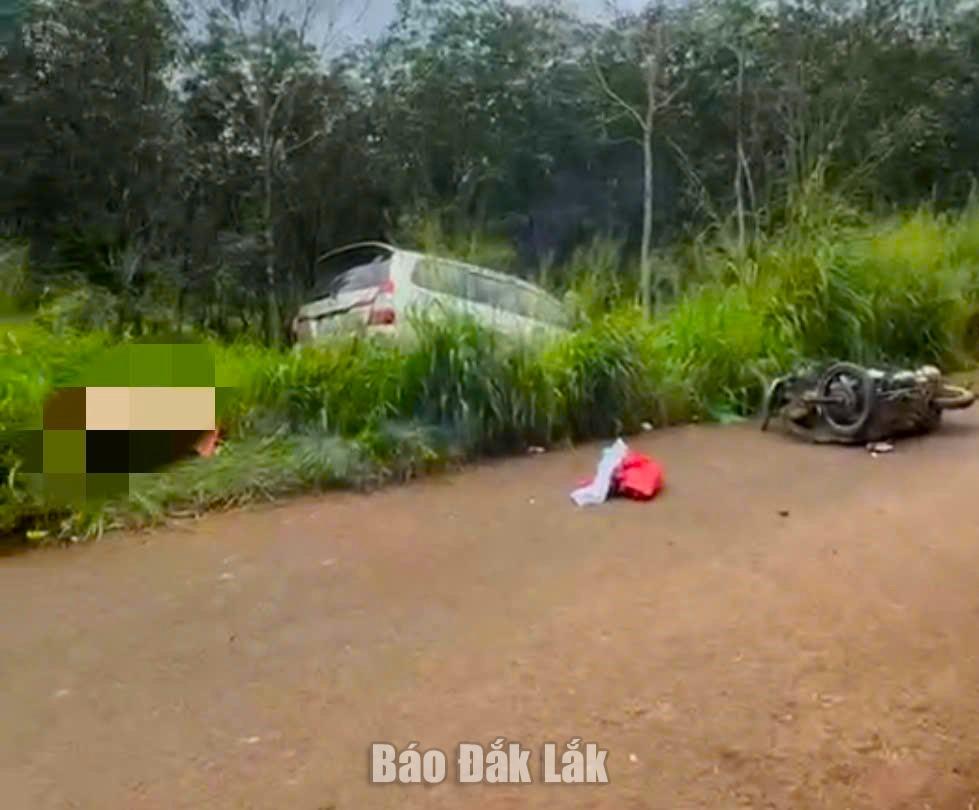 Hiện trường vụ tai nạn.