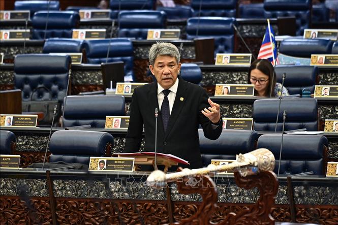 Bộ trưởng Ngoại giao Malaysia Mohamad Hasan phát biểu tại Hạ viện. Ảnh: TTXVN