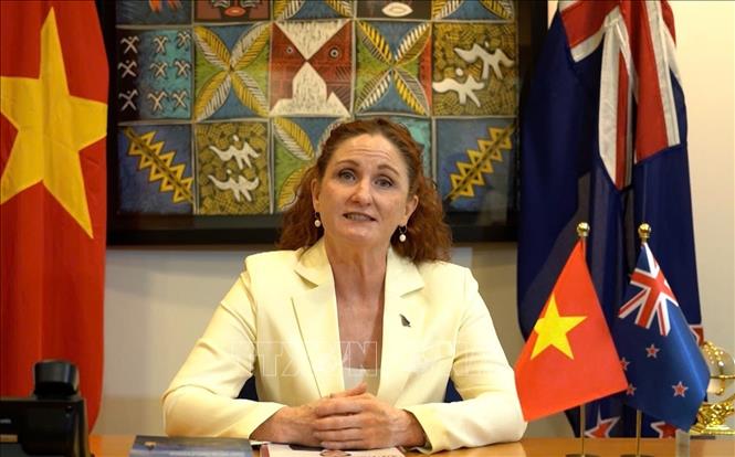 Đại sứ New Zealand tại Việt Nam Caroline Beresford. Ảnh: Việt Đức/TTXVN