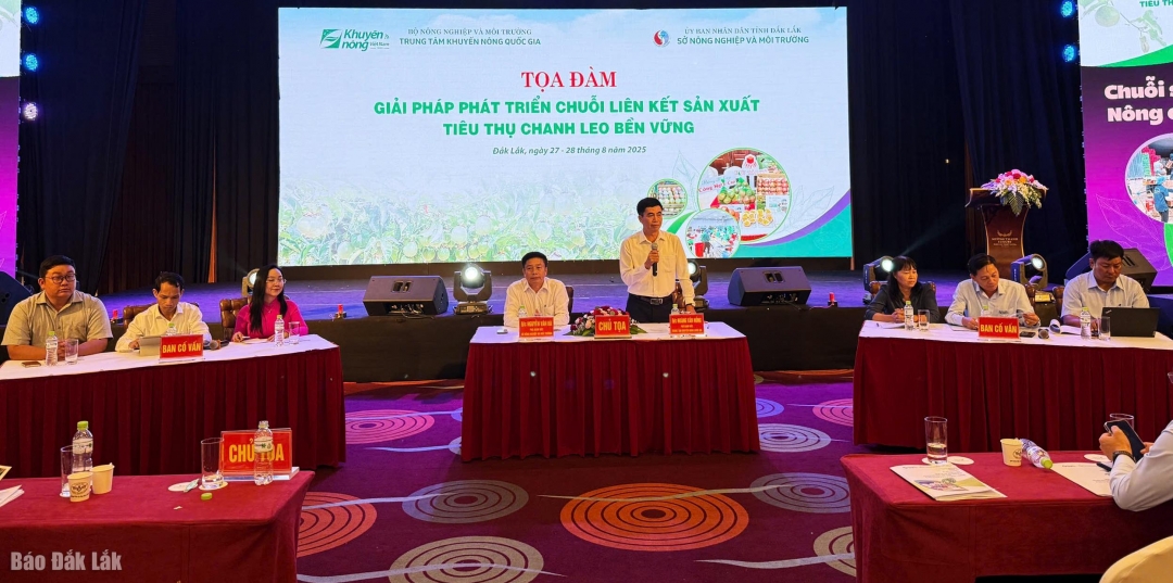 Buổi tọa đàm với chủ đề “Giải pháp phát triển chuỗi liên kết sản xuất, tiêu thụ chanh leo bền vững”