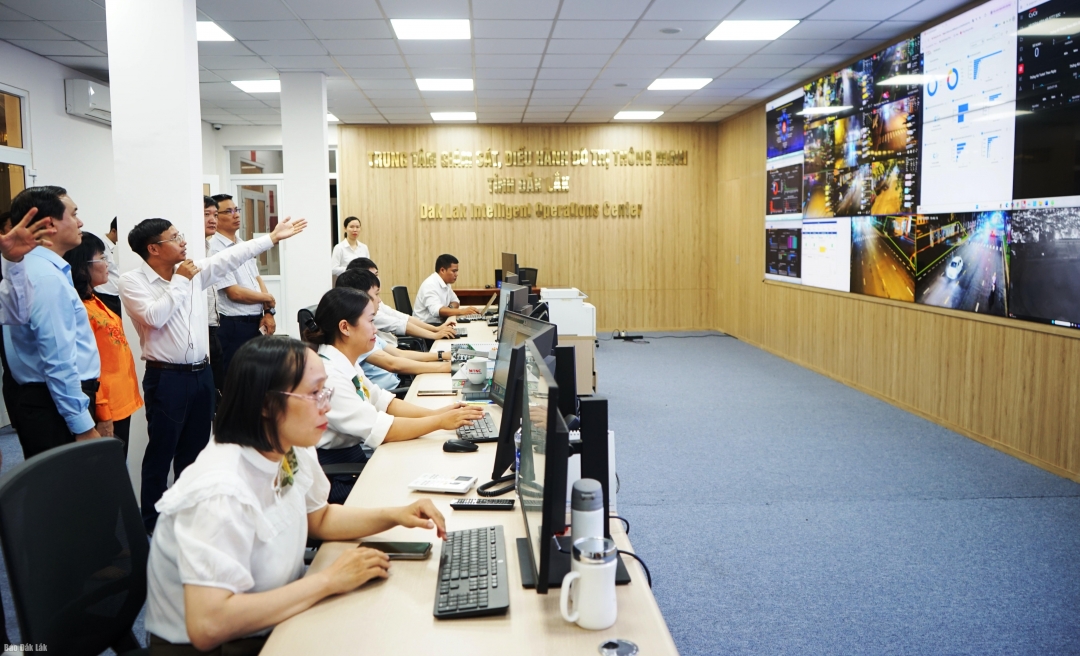  Phòng giám sát các dịch vụ điều hành đô thị thông minh