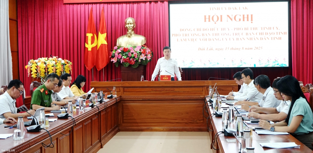 Đại biểu tham dự buổi làm việc