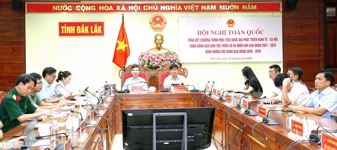 Các đại biểu tham dự tại điểm cầu tỉnh Đắk Lắk.