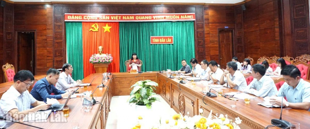 Các đại biểu tham dự buổi làm việc.