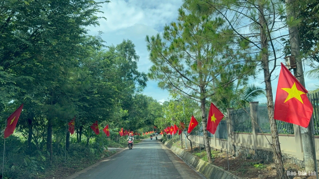 Công trình đã góp phần làm đẹp cảnh quan nông thôn tại Hòa Phú.