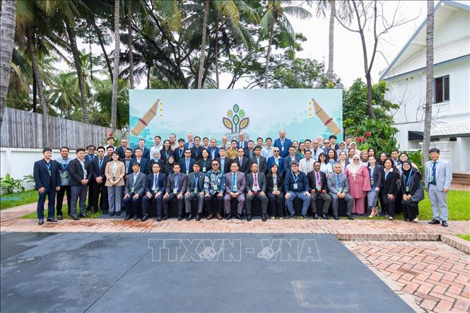 Các đại biểu tham dự Hội thảo quốc tế Quan chức lâm nghiệp ASEAN lần thứ 23. Ảnh: TTXVN