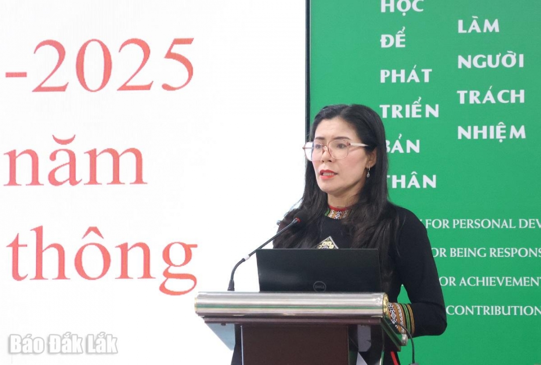 Trưởng Phòng Giáo dục phổ thông Lê Thị Thảo định hướng