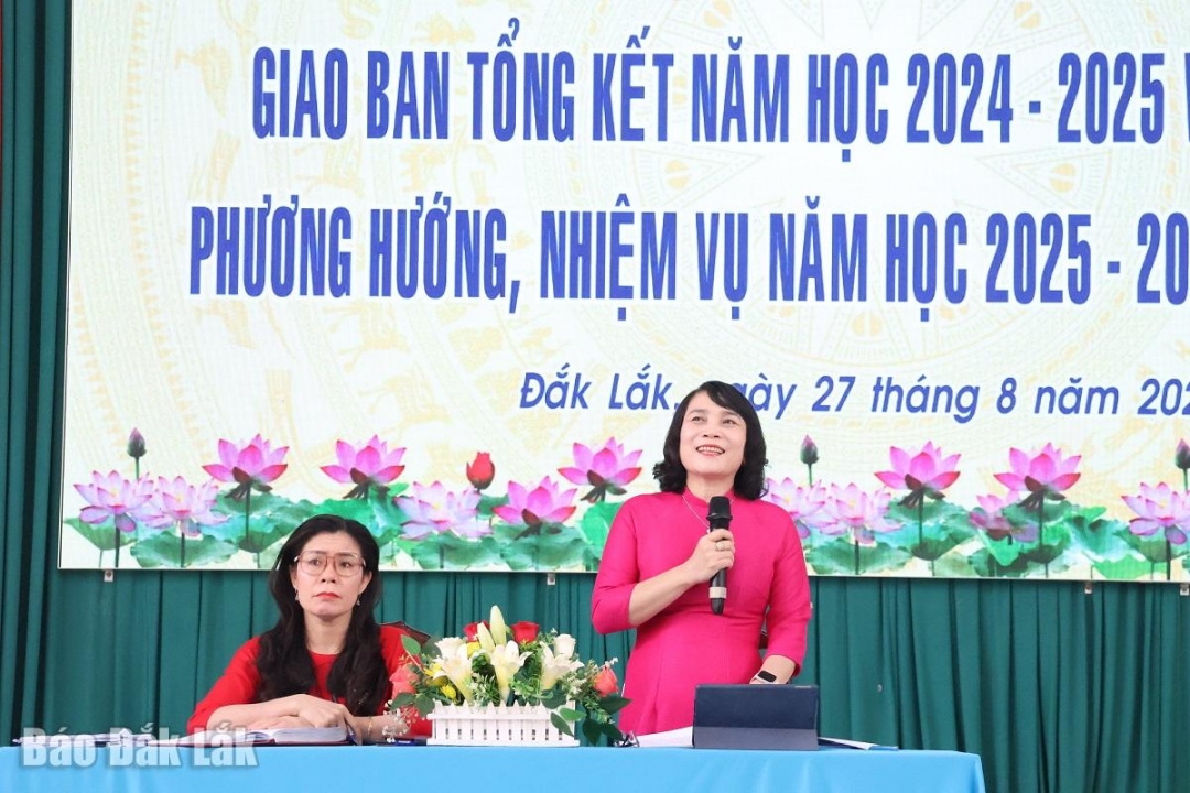 Phó Giám đốc Sở GD-ĐT Võ Thị Minh Duyên 