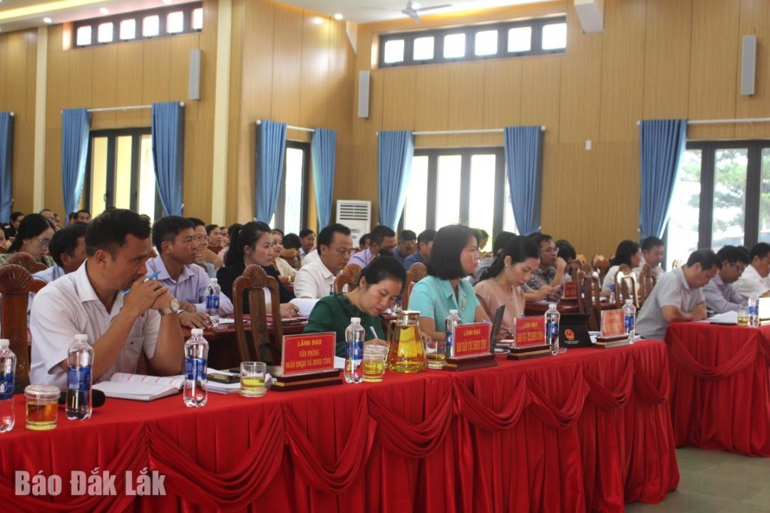 Đại biểu tham dự buổi làm việc.