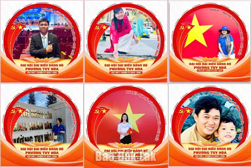 Đảng viên, nhân dân của phường Tuy Hòa đồng loạt thay avatar chào mừng Đại hội đại biểu Đảng bộ phường Tuy Hòa lần thứ I.