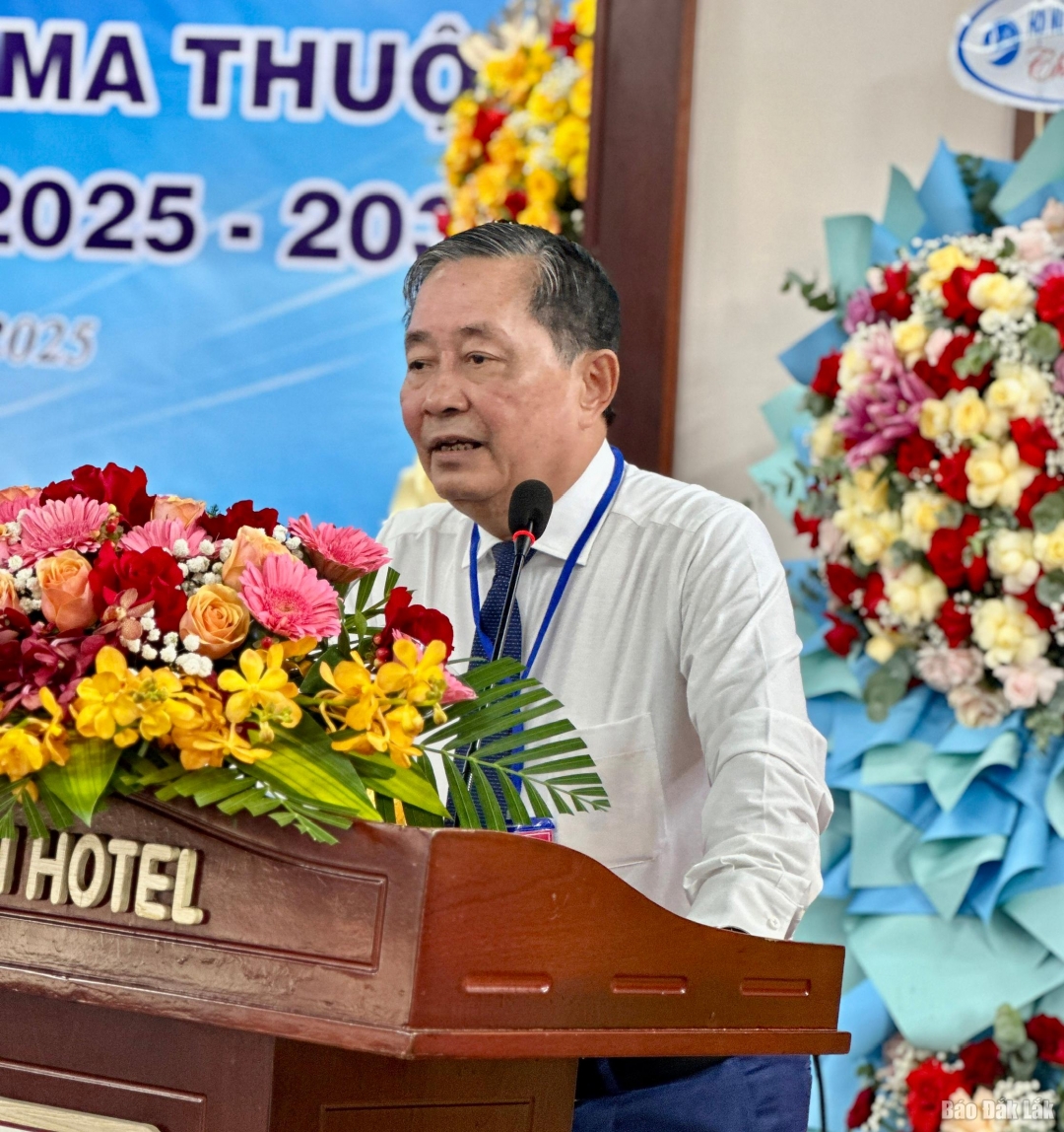 Chủ tịch Hiệp hội Cà phê – Ca Cao Việt Nam Nguyễn Nam Hải phát biểu tại đại hội.