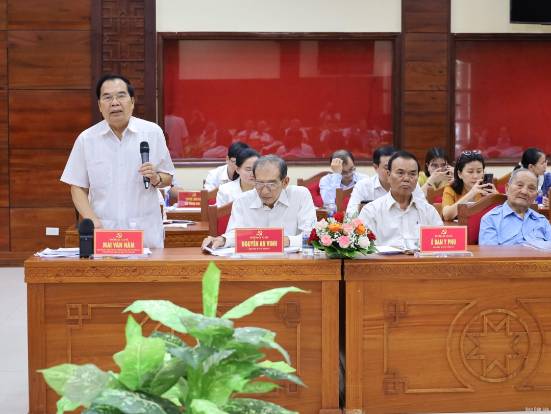 tham gia ý kiến tại hội nghị.