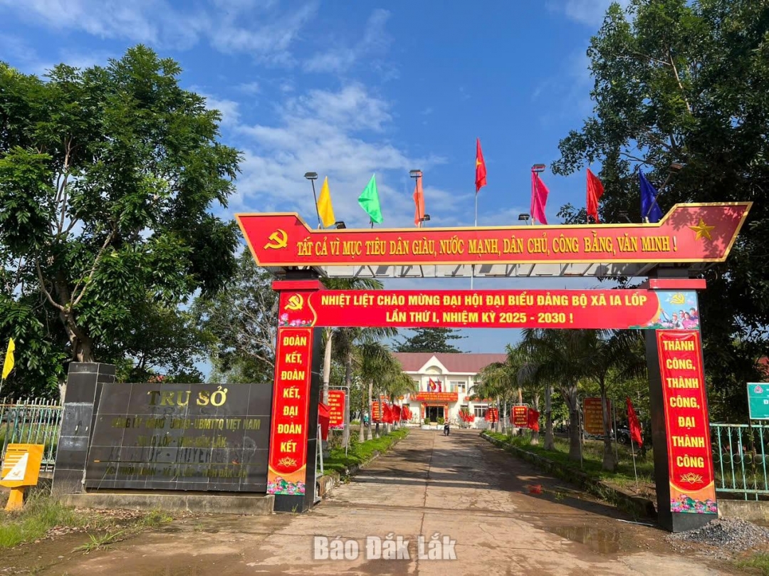 Xã Ia Lốp sẵn sàng cho Đại hội Đại biểu Đảng bộ xã lần thứ I, nhiệm kỳ 2025 - 2030