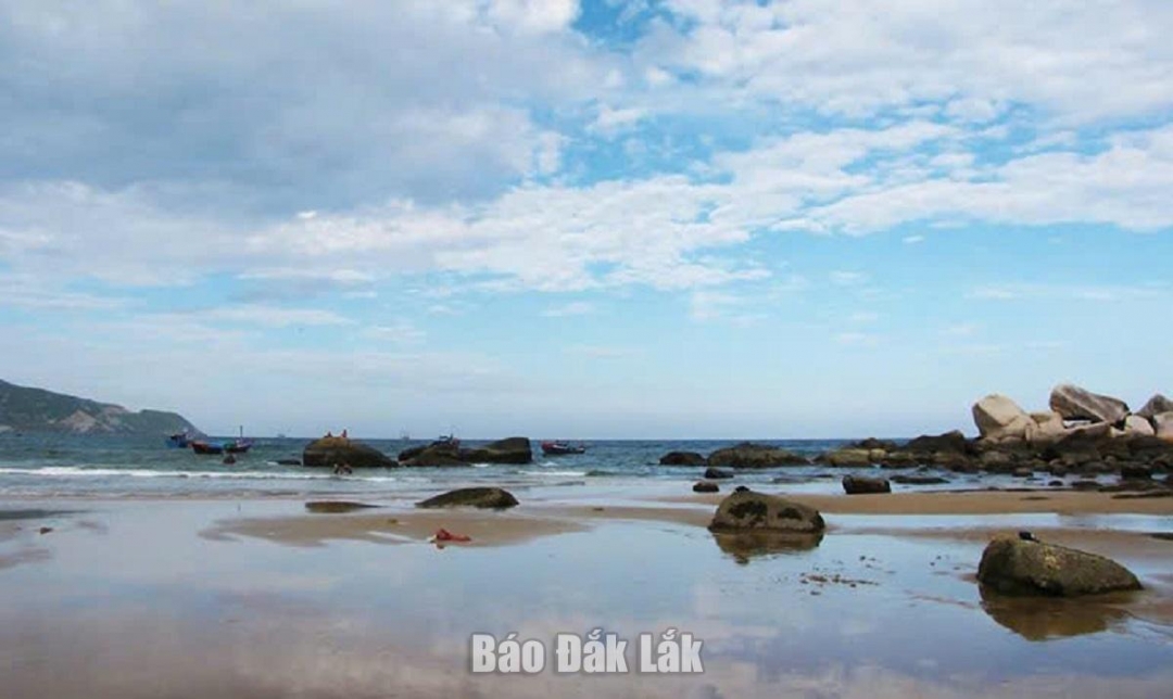 Khu vực biển Bãi Gốc thuộc vùng dự án Cảng Bãi Gốc 