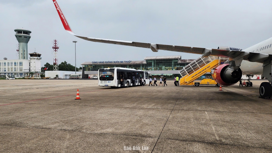 Hành khách tại Cảng Hàng không Buôn Ma Thuột.