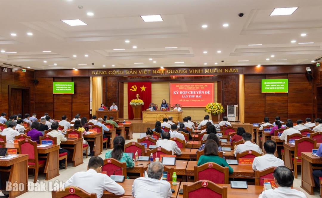 Toàn cảnh phiên làm việc. Ảnh: Hoàng Gia