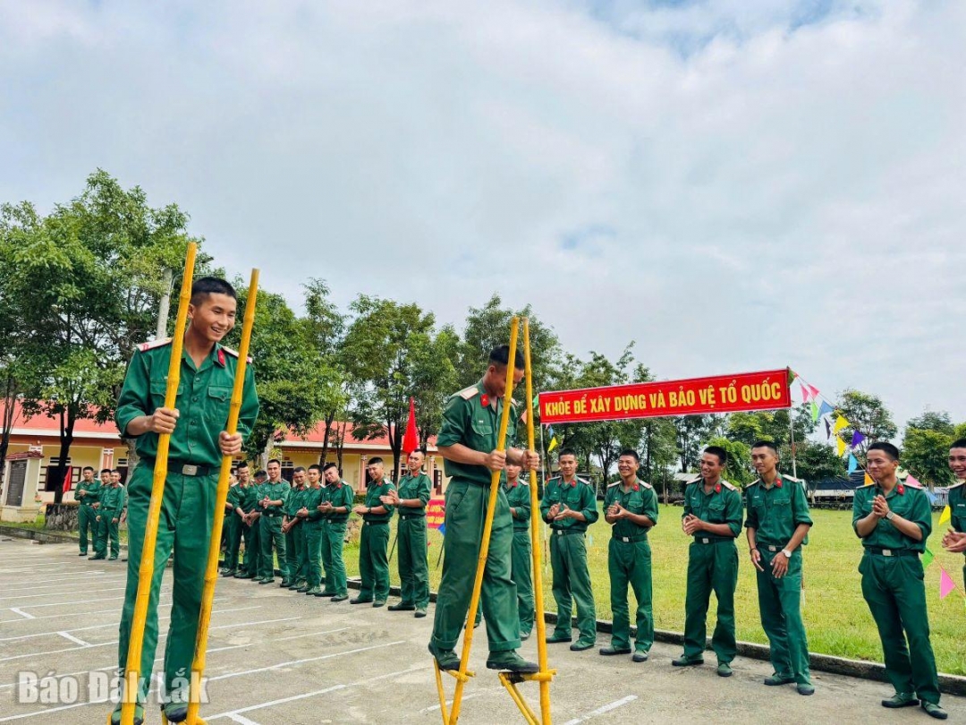 Tạo không khí vui tươi, sôi nổi, các đơn vị quân đội