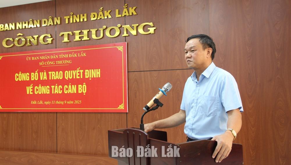 Phó Chủ tịch UBND tỉnh Đào Mỹ phát biểu tại hội nghị.