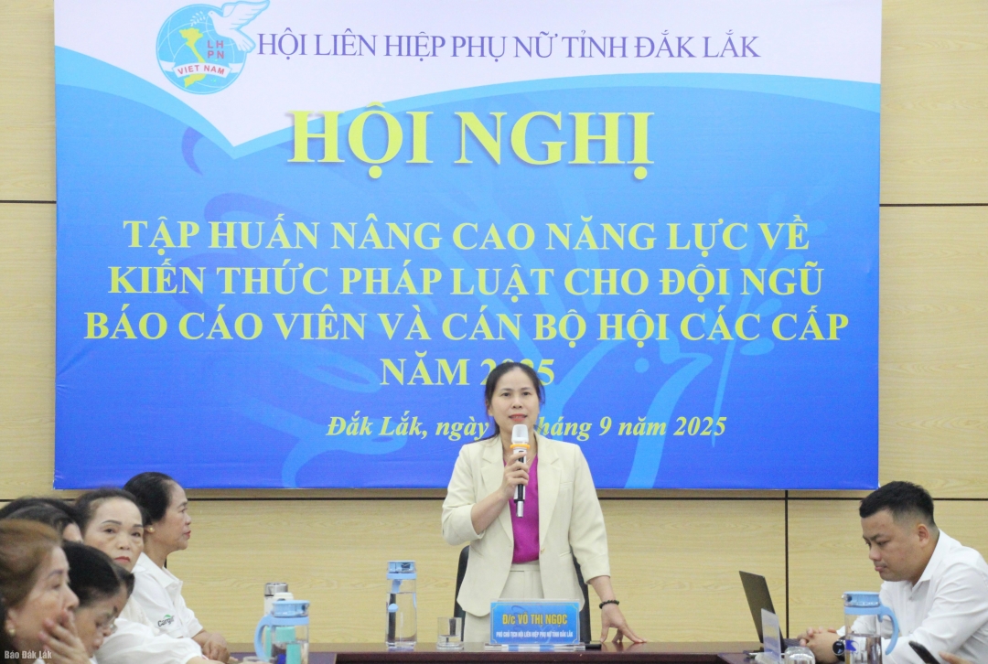 Phó Chủ tịch Hội LHPN tỉnh Võ Thị Ngọc