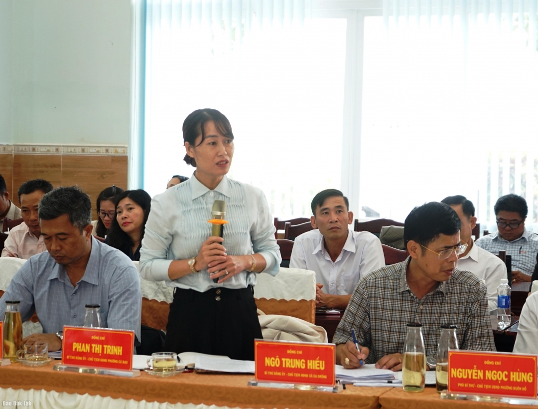 Bí thư Đảng ủy, Chủ tịch HĐND phường Cư Bao kiến nghị 