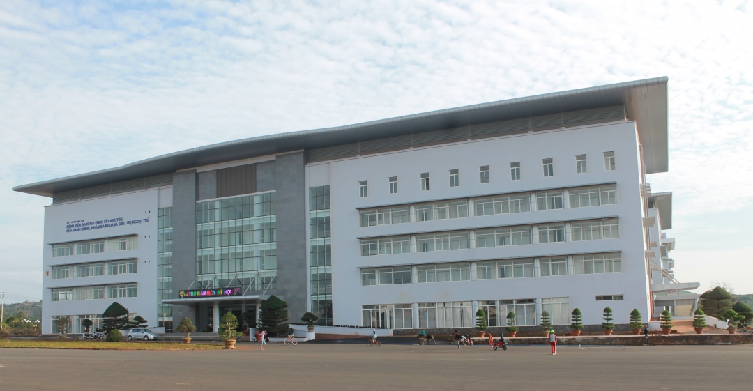Bệnh viện Đa khoa vùng Tây Nguyên, nơi tiếp nhận cấp cứu và điều trị cho bệnh nhân.