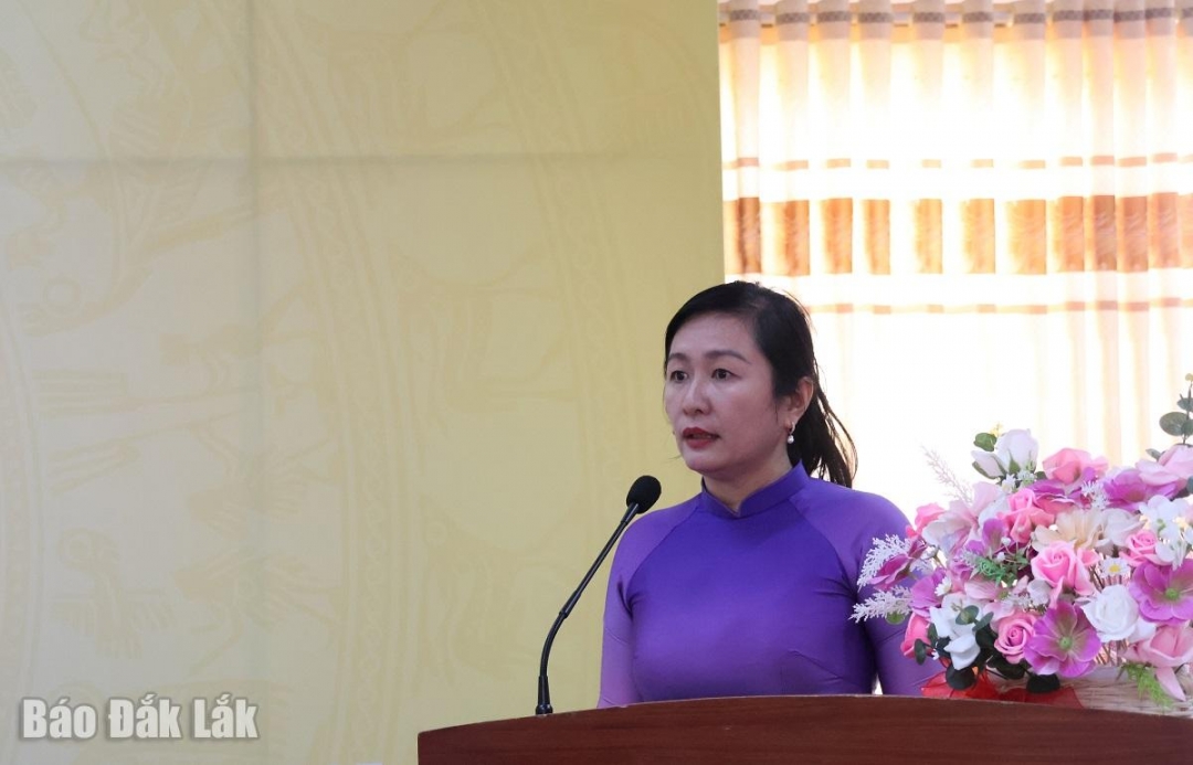 bà Trần Thị Minh Lý, Phó Hiệu trưởng phụ trách Trường Cao đẳng Đắk Lắk 