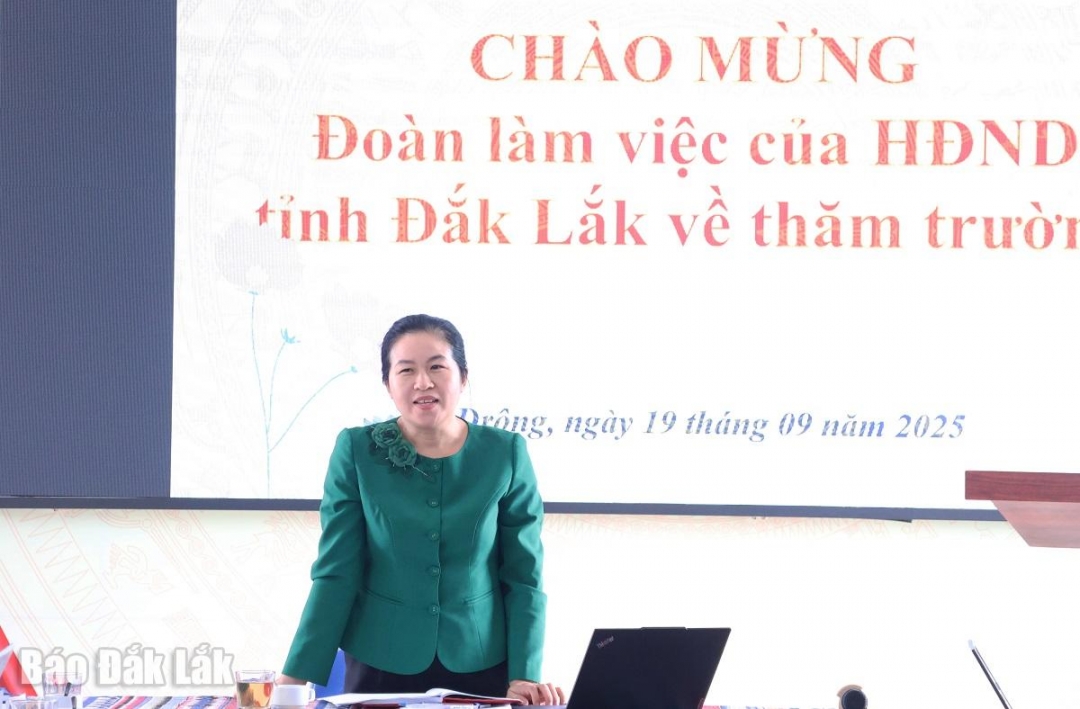 Trưởng Ban Dân tộc HĐND tỉnh Đỗ Thị Như Tình 