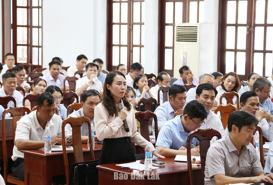 Nêu ý kiến tại buổi àm việc