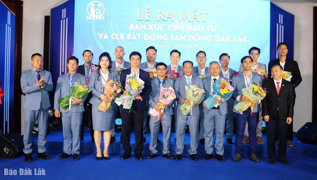 Hiệp hội BĐS Đắk Lắk khóa II, nhiệm kỳ 2025-2029 ra mắt tại Đại hội