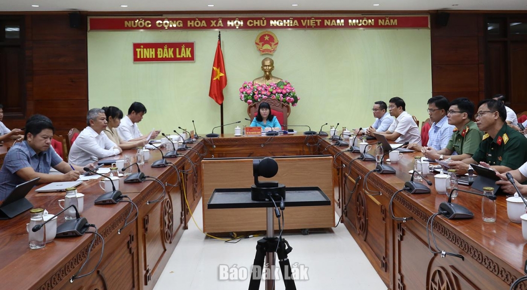 Các đại biểu dự hội nghị tại điểm cầu Đắk Lắk