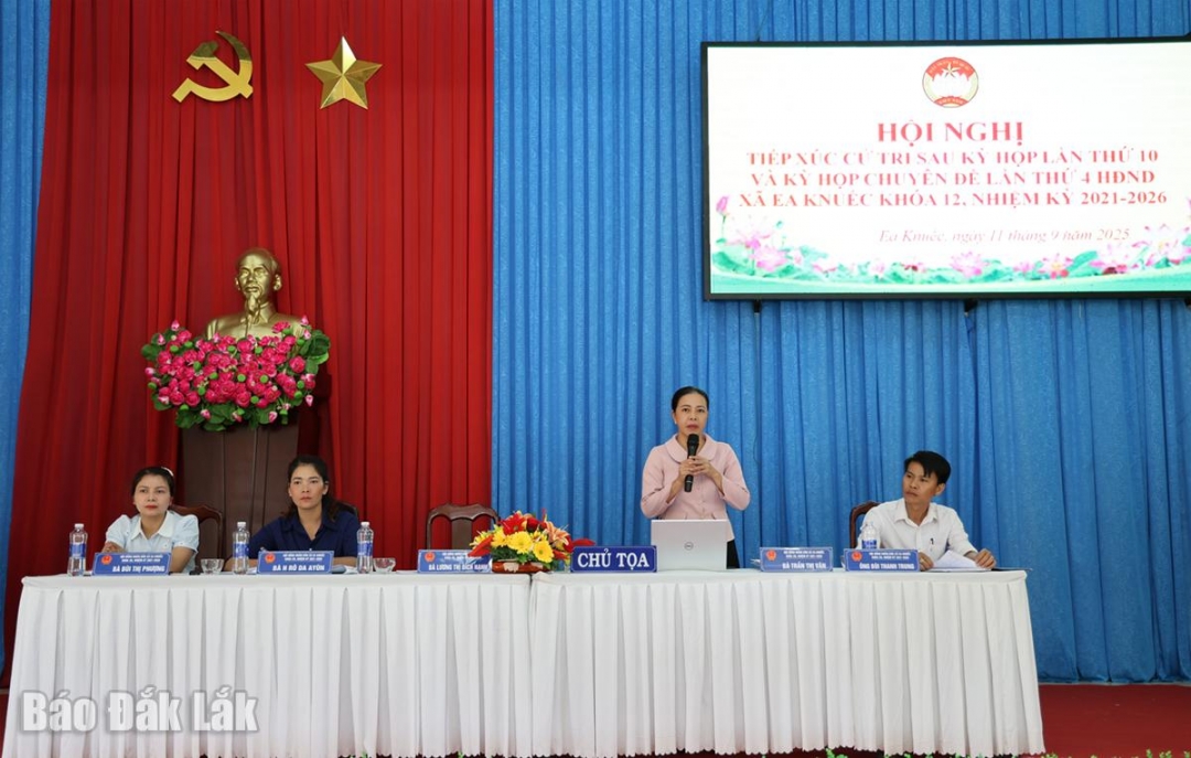 Tổ đại biểu HĐND số 3 chủ trì nội dung tiếp xúc cử tri ngày 11/9.