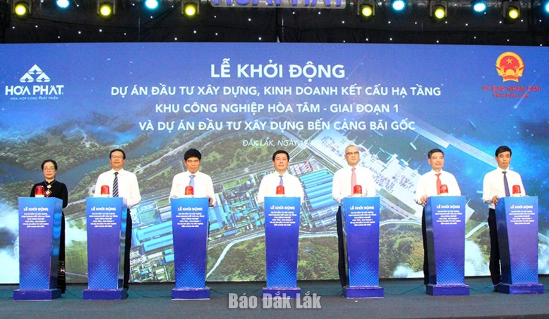 Đầu tư xây dựng và kinh doanh kết cấu hạ tầng Khu công nghiệp (KCN) Hòa Tâm –Giai đoạn 1 đã được khởi động