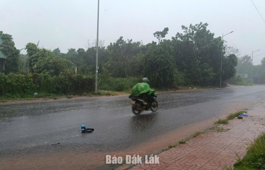 Mưa lớn xảy ra trên địa bàn Đắk Lắk chiều 6/9