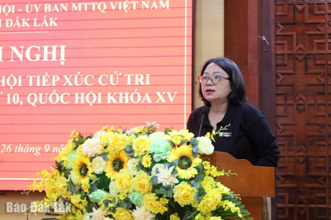 Phó Giám đốc Sở Y tế Phạm Thị Minh Hiền thông tin, làm rõ thêm một số nội dung cử tri quan tâm.
