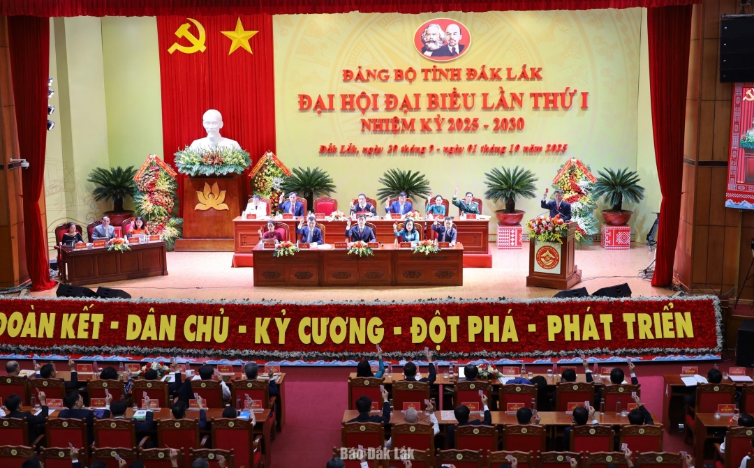 Quang cảnh phiên trù bị Đại hội đại biểu Đảng bộ tỉnh lần thứ I, nhiệm kỳ 2025 - 2030.