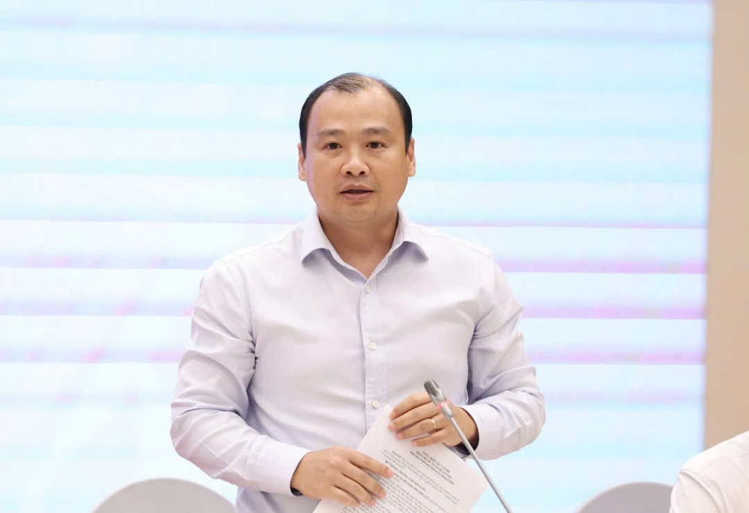 Thứ trưởng Thường trực Bộ VHTT&DL Lê Hải Bình làm rõ ý nghĩa và giá trị lịch sử của lễ diễu binh diễu hành kỷ niệm Quốc khánh 2/9 và Cách mạng tháng 8 - Ảnh: VGP