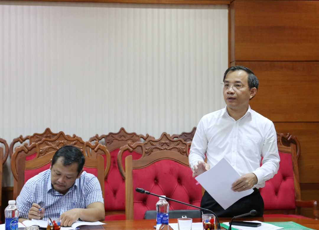 Giám đốc Ngân hàng Chính sách xã hội chi nhành Đắk Lắk Đào Thái Hòa thông tin về hoạt động tín dụng chính sách xã hội đầu năm 2023 đến nay