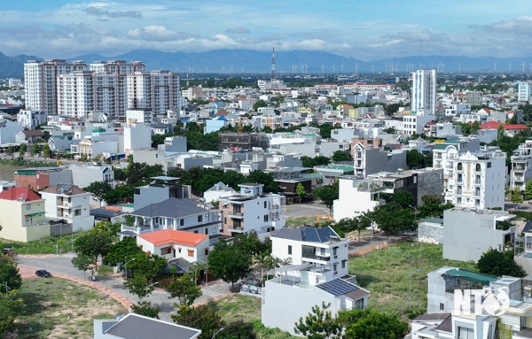 Khu đô thị Đông Bắc-K1 (Tp.Phan Rang-Tháp Chàm) được đầu tư cơ sở hạ tầng hiện đại. Ảnh: Văn Nỷ