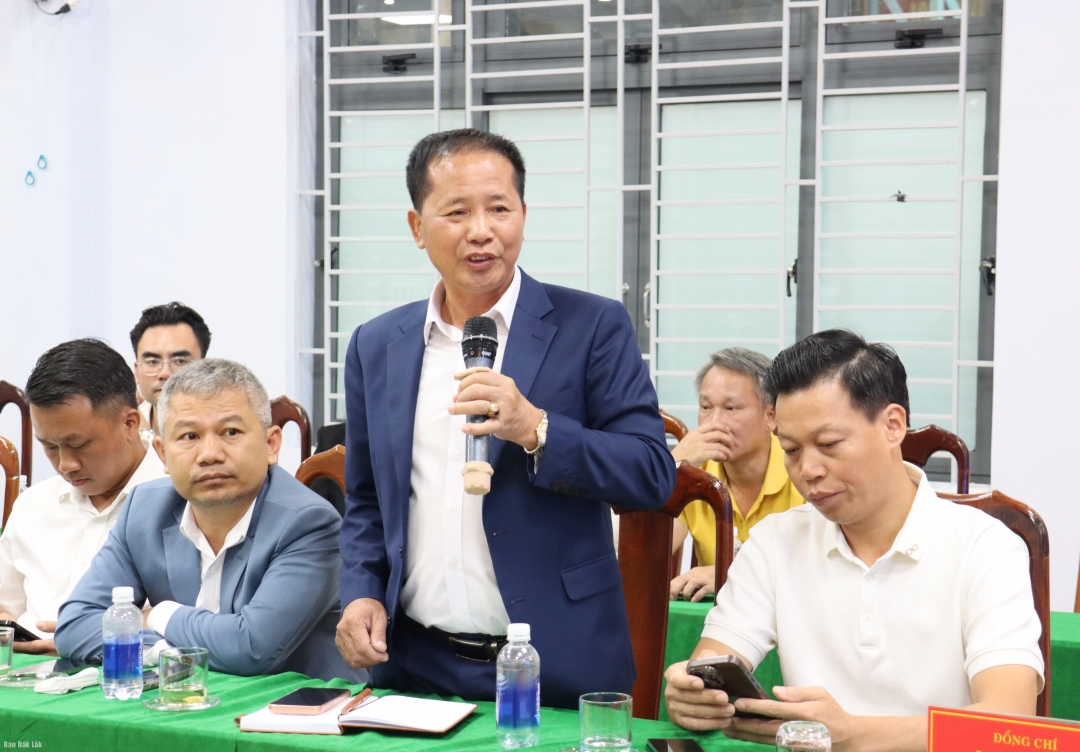 Chủ tịch Hiệp hội Bất động sản Đắk Lắ k chia sẻ nguyện vong.