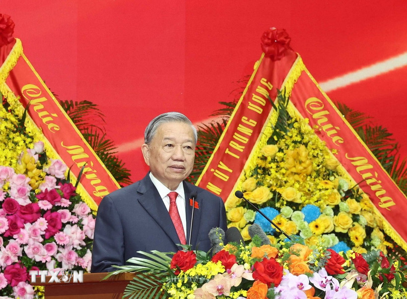 Tổng Bí thư Tô Lâm phát biểu chỉ đạo. Ảnh: TTXVN