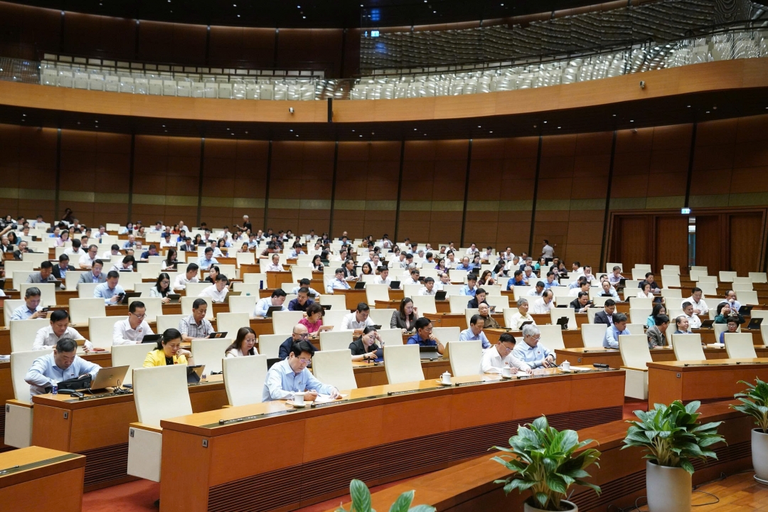 Đại biểu tham dự phiên làm việc. Ảnh: quochoi.vn