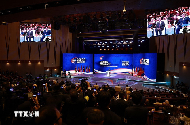 Lễ bế mạc Hội nghị Cấp cao ASEAN lần thứ 47 và các Hội nghị Cấp cao liên quan. Ảnh: TTXVN